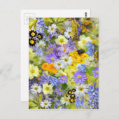 Blume Postkarte (Vorne/Hinten)