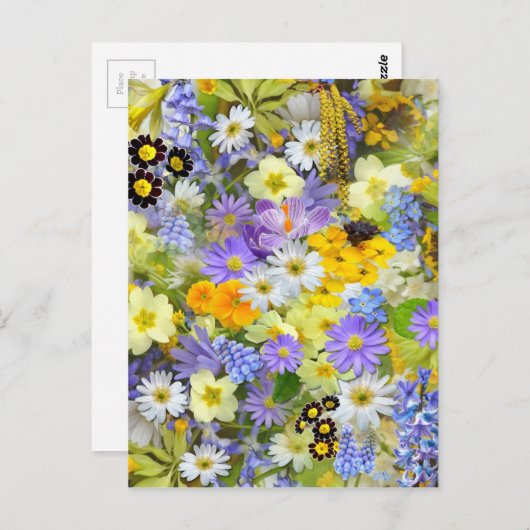 Blume Postkarte (Vorne/Hinten)