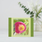 Blume Postkarte (Stehend Vorderseite)