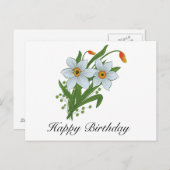 Blume Postkarte (Vorne/Hinten)