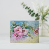 Blume Postkarte (Stehend Vorderseite)