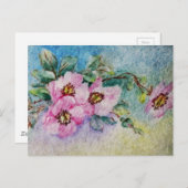 Blume Postkarte (Vorne/Hinten)