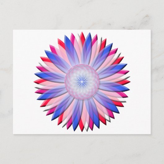 Blume Postkarte (Vorderseite)