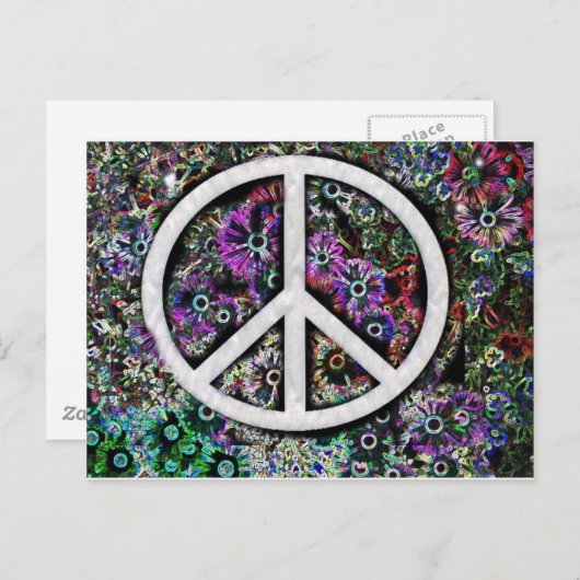 Blume Postkarte (Vorne/Hinten)