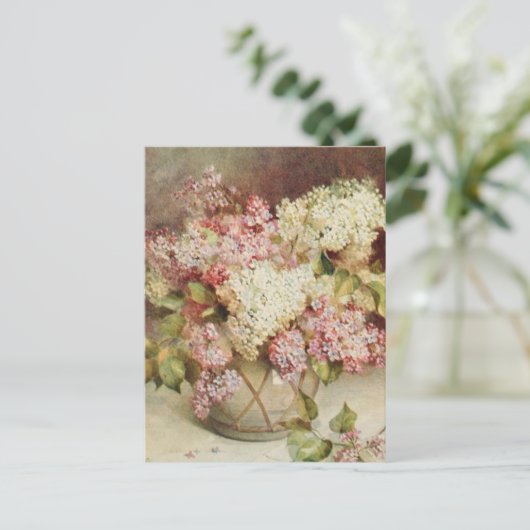 Blume Postkarte (Stehend Vorderseite)