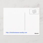 Blume Postkarte (Rückseite)