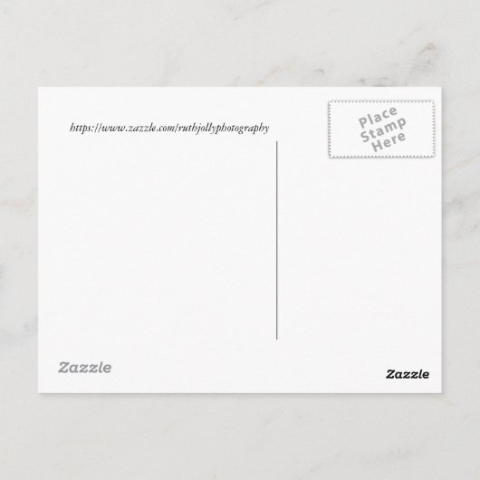 Blume Postkarte (Rückseite)