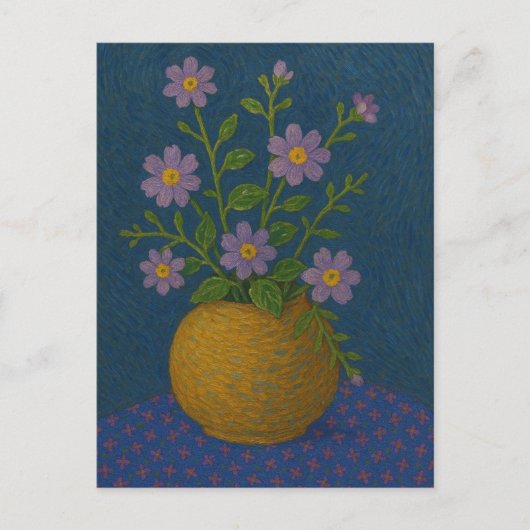 Blume Postkarte (Vorderseite)
