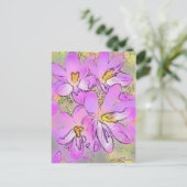 BLUME POSTKARTE (Stehend Vorderseite)