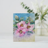 Blume Postkarte (Stehend Vorderseite)