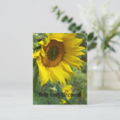 Blume Postkarte (Stehend Vorderseite)