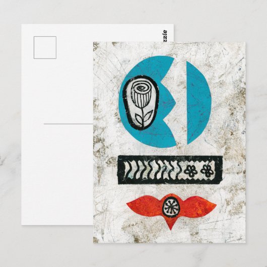 Blume Postkarte (Vorne/Hinten)