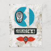 Blume Postkarte (Vorderseite)