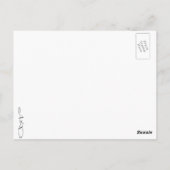 Blume Postkarte (Rückseite)