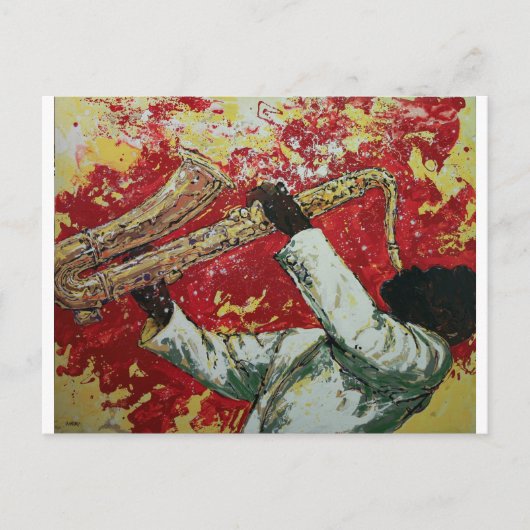 Blume Postkarte (Vorderseite)