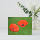 Blume Postkarte (Stehend Vorderseite)