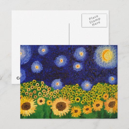 Blume Postkarte (Vorne/Hinten)