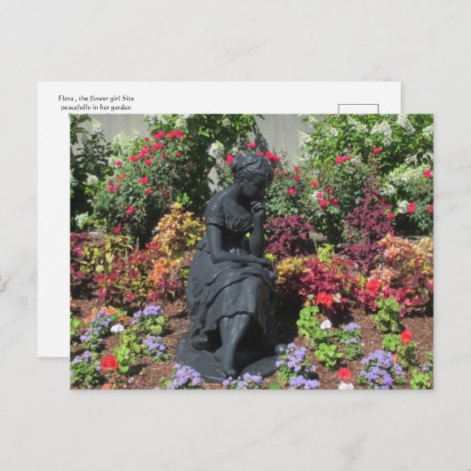 Blume Postkarte (Vorne/Hinten)