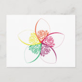 Blume Postkarte (Vorderseite)