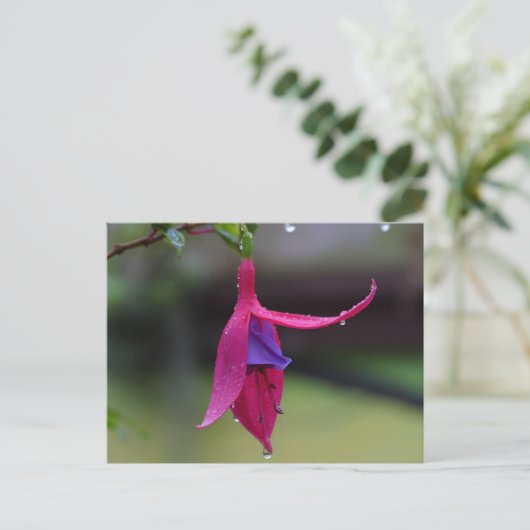 Blume Postkarte (Stehend Vorderseite)