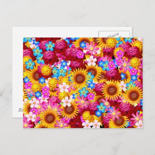 Blume Postkarte (Vorne/Hinten)