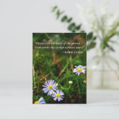 Blume Postkarte (Stehend Vorderseite)