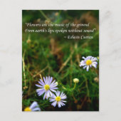 Blume Postkarte (Vorderseite)