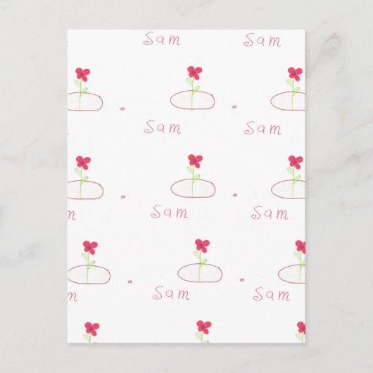 BLUME POSTKARTE (Vorderseite)