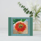 Blume Postkarte (Stehend Vorderseite)