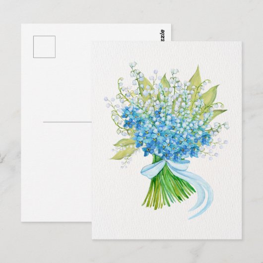 Blume Postkarte (Vorne/Hinten)