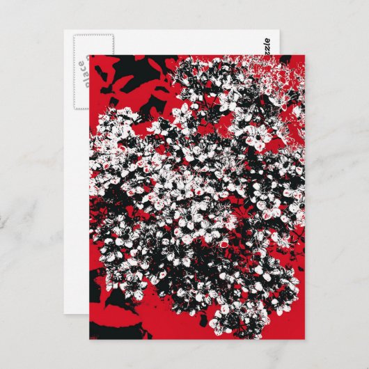 BLUME POSTKARTE (Vorne/Hinten)