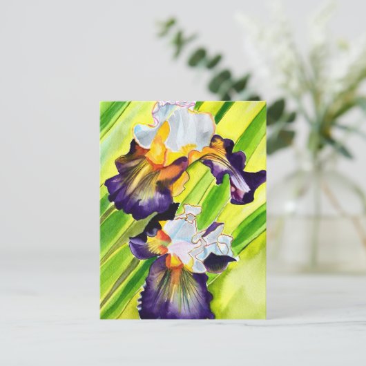 Blume Postkarte (Stehend Vorderseite)