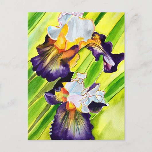Blume Postkarte (Vorderseite)
