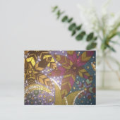 Blume Postkarte (Stehend Vorderseite)