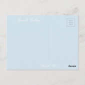 Blume Postkarte (Rückseite)