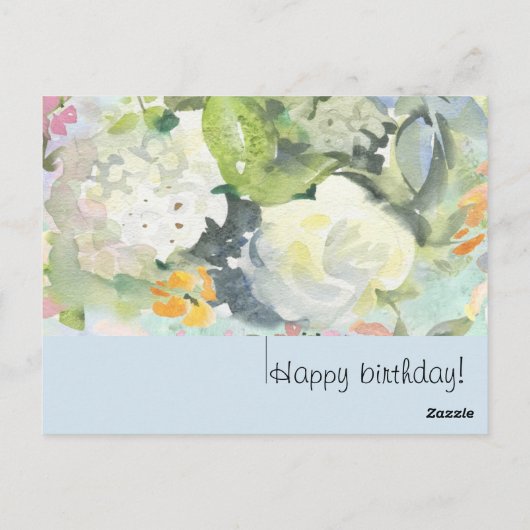 Blume Postkarte (Rückseite)