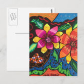 Blume Postkarte (Vorne/Hinten)