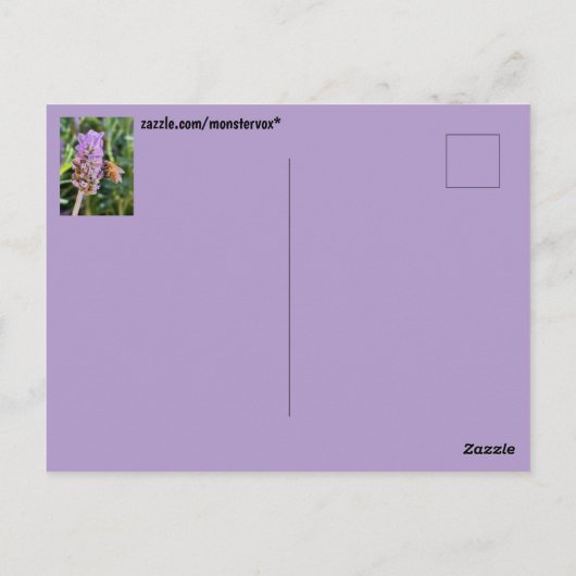 Blume Postkarte (Rückseite)