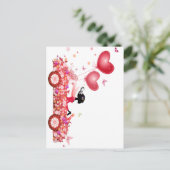 Blume Postkarte (Stehend Vorderseite)