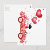 Blume Postkarte (Vorne/Hinten)
