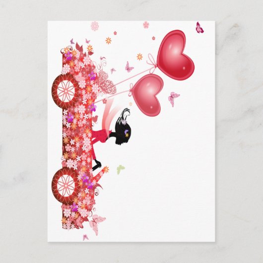 Blume Postkarte (Vorderseite)