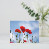 Blume Postkarte (Stehend Vorderseite)