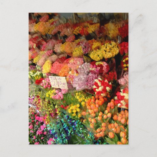 Blume Postkarte (Vorderseite)