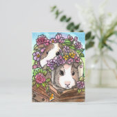 Blume Postkarte (Stehend Vorderseite)