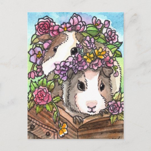 Blume Postkarte (Vorderseite)