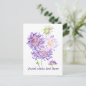 Blume Postkarte (Stehend Vorderseite)