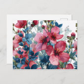 Blume Postkarte (Vorne/Hinten)