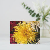 Blume Postkarte (Stehend Vorderseite)