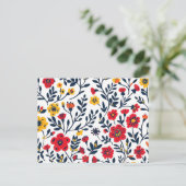 Blume Postkarte (Stehend Vorderseite)
