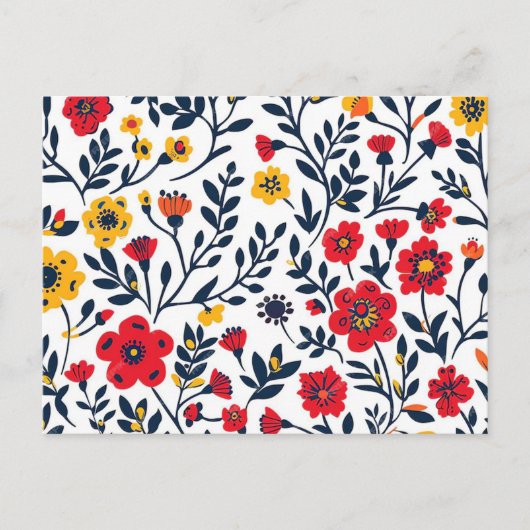 Blume Postkarte (Vorderseite)